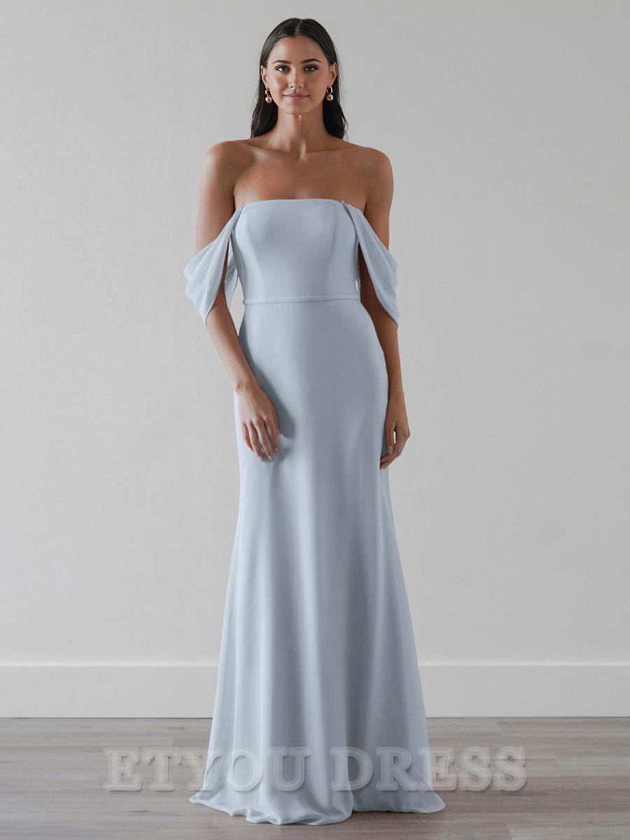 A-Line Chiffon Floor-Length formal dresses Bridesmaid Dresses evening gown Prom Dress
